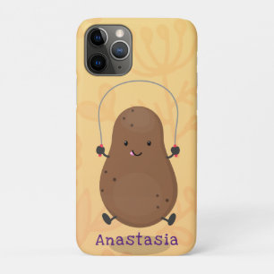 Cute happy potato jumping rope cartoon Case-Mate iPhone case