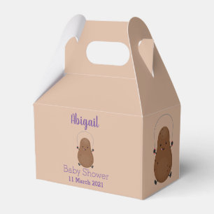 Cute happy potato jumping rope cartoon favour box