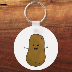 Cute Happy Potato Key Ring