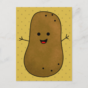 Cute Happy Potato Postcard