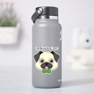 Cute Happy Pug Dog with Papillon   Personalise