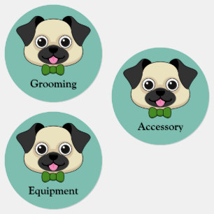 Cute Happy Pug Dog with Papillon Personalise