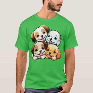 Cute Happy Puppies T-Shirt