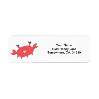 Cute Happy Red Crab