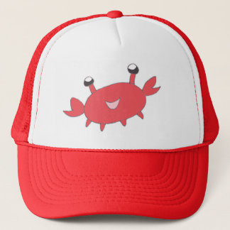 Cute Happy Red Crab Trucker Hat