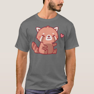 Cute Happy Red Panda Doodle T-Shirt