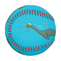 Cute, happy sea monster plesiosaur cartoon
