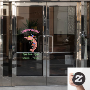 Cute happy shrimp, prawn cartoon