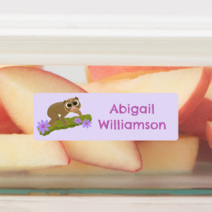 Cute happy slow loris personalised cartoon