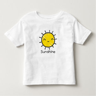 Cute Happy Smile Sunshine Custom Text  Toddler T-Shirt