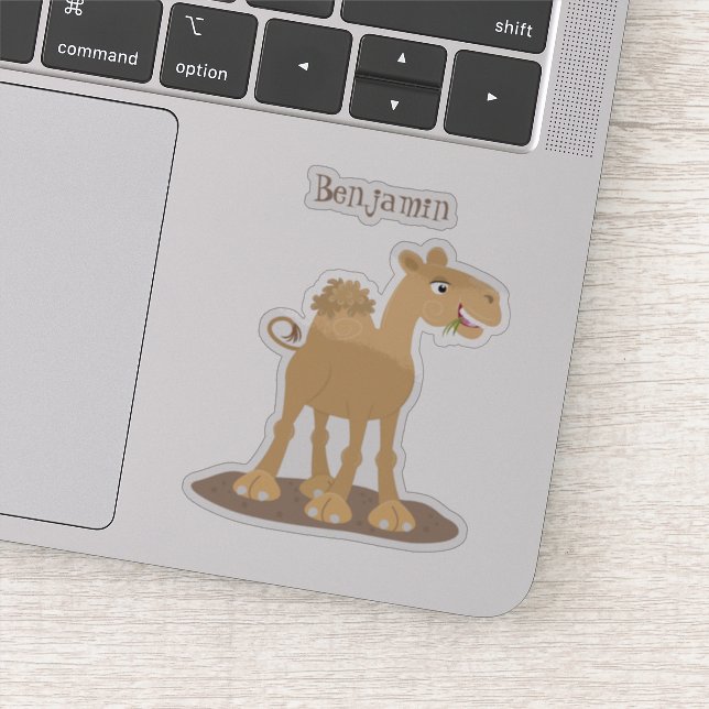 Cute happy smiling camel cartoon illustration (Detail)