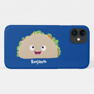 Cute happy smiling taco cartoon illustration  Case-Mate iPhone case