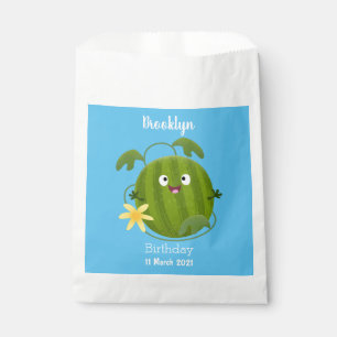 Cute happy smiling watermelon cartoon favour bags