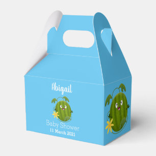 Cute happy smiling watermelon cartoon favour box