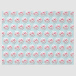 Cute Happy Snowman Faces Pattern Christmas Tissue Paper<br><div class="desc">Cute snowman pattern on pastel blue tissue paper.</div>