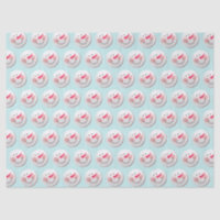 Cute Happy Snowman Faces Pattern Christmas
