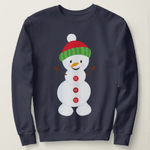 Cute Happy Snowman Sweatshirt