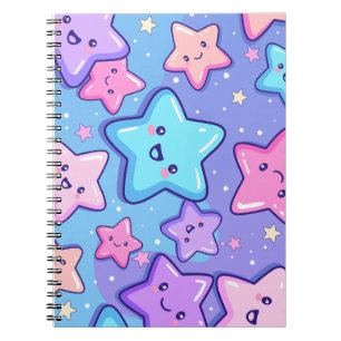 Cute Happy Stars  Notebook