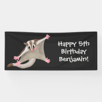Cute happy sugar glider cartoon illustration