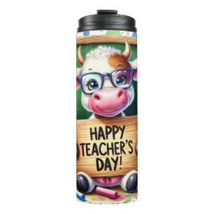Cute Happy Teacher's Day Thermal Tumbler