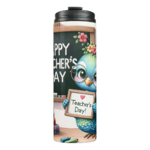 Cute Happy Teacher's Day Thermal Tumbler
