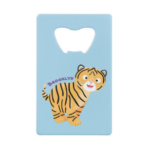 Cute happy tiger cub cartoon