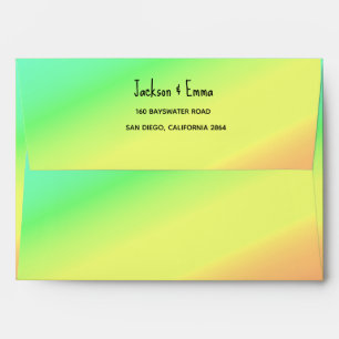 Cute, Happy Tropical Colours Envelope