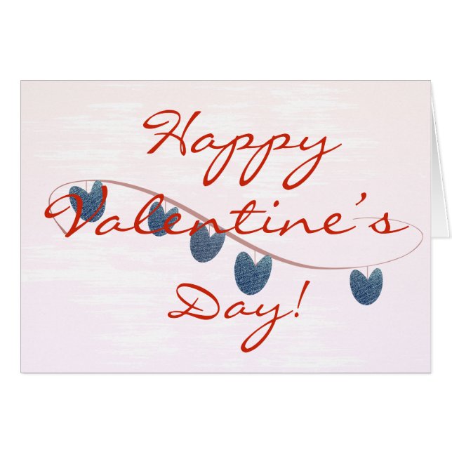Cute Happy Valentine’s Day Card (Front Horizontal)