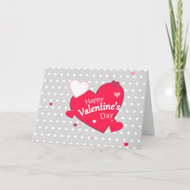 Cute Happy Valentine's Day Card (Front)