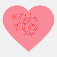 Cute Happy Val's Day Sticker