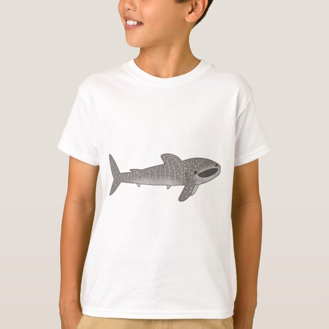 Cute happy whale shark T-Shirt (Front)