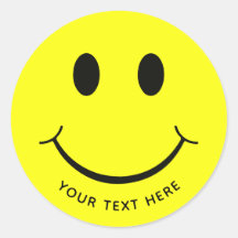 Cute Happy Yellow Face Add Text | Bottom