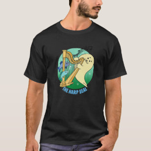 Cute Harp Seal Playing The Harp T-Shirt