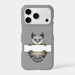Cute Harpy Eagle Holding Blank Sign Cartoon