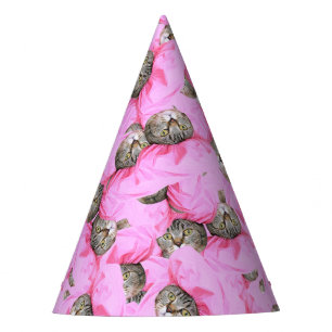 Cute Hat in a Pink Cap Pattern Random