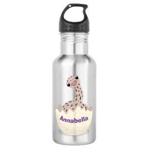 Cute hatching baby ostrich cartoon illustration 532 ml water bottle