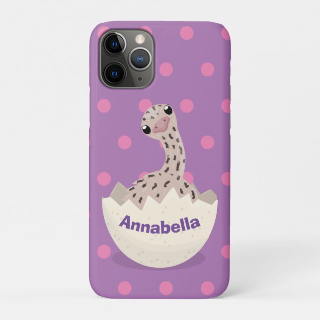 Cute hatching baby ostrich cartoon illustration Case-Mate iPhone case (Back)