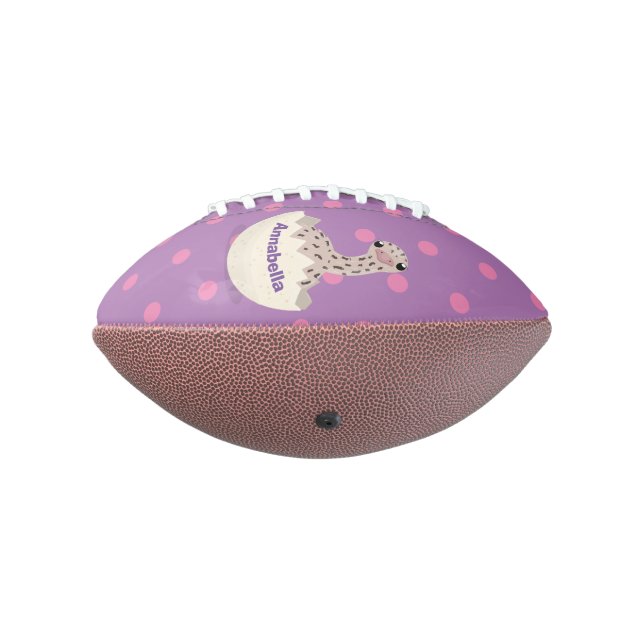 Cute hatching baby ostrich cartoon illustration football (Rotated 270)