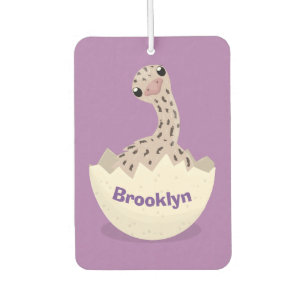 Cute hatching baby ostrich illustration car air freshener