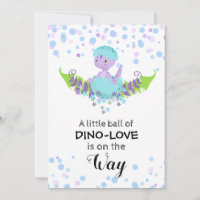 *~* Cute Hatching Dinosaur Baby Shower Invitation