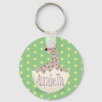 Cute hatching ostrich chick cartoon illustration