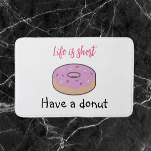 Cute Have A Doughnut   Bath Mat