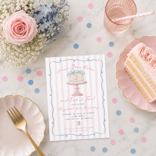 Cute Have You Cake and Eat it Two 2nd Birthday Invitation