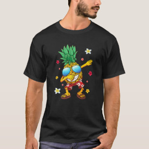Cute Hawaiian Dabbing Pineapple Hawaii Beach Summe T-Shirt