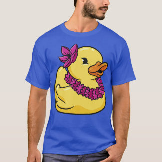 Cute Hawaiian Luau Rubber Ducky T-Shirt
