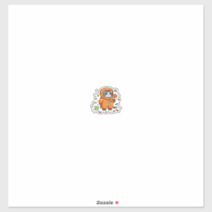 Cute Hazmat Cat Halloween Candy Monster Fun Oversi