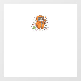 Cute Hazmat Cat Halloween Candy Monster Fun Oversi