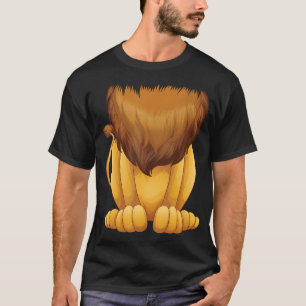 Cute Headless Lion Costume Halloween Funny Big Cat T-Shirt