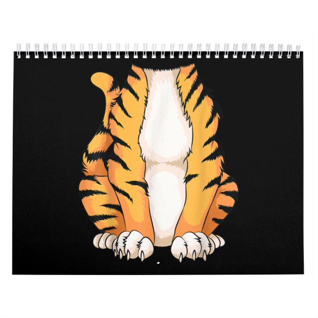 Cute Headless Tiger Costume Halloween  Funny Anima Calendar (Cover)