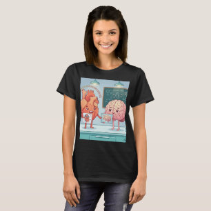 Cute Heart and Brain Science T-Shirt